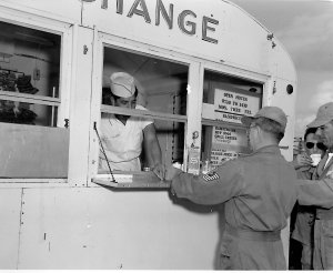 The Randolph AFB food truck served up snacks for Airmen in the 1950s.