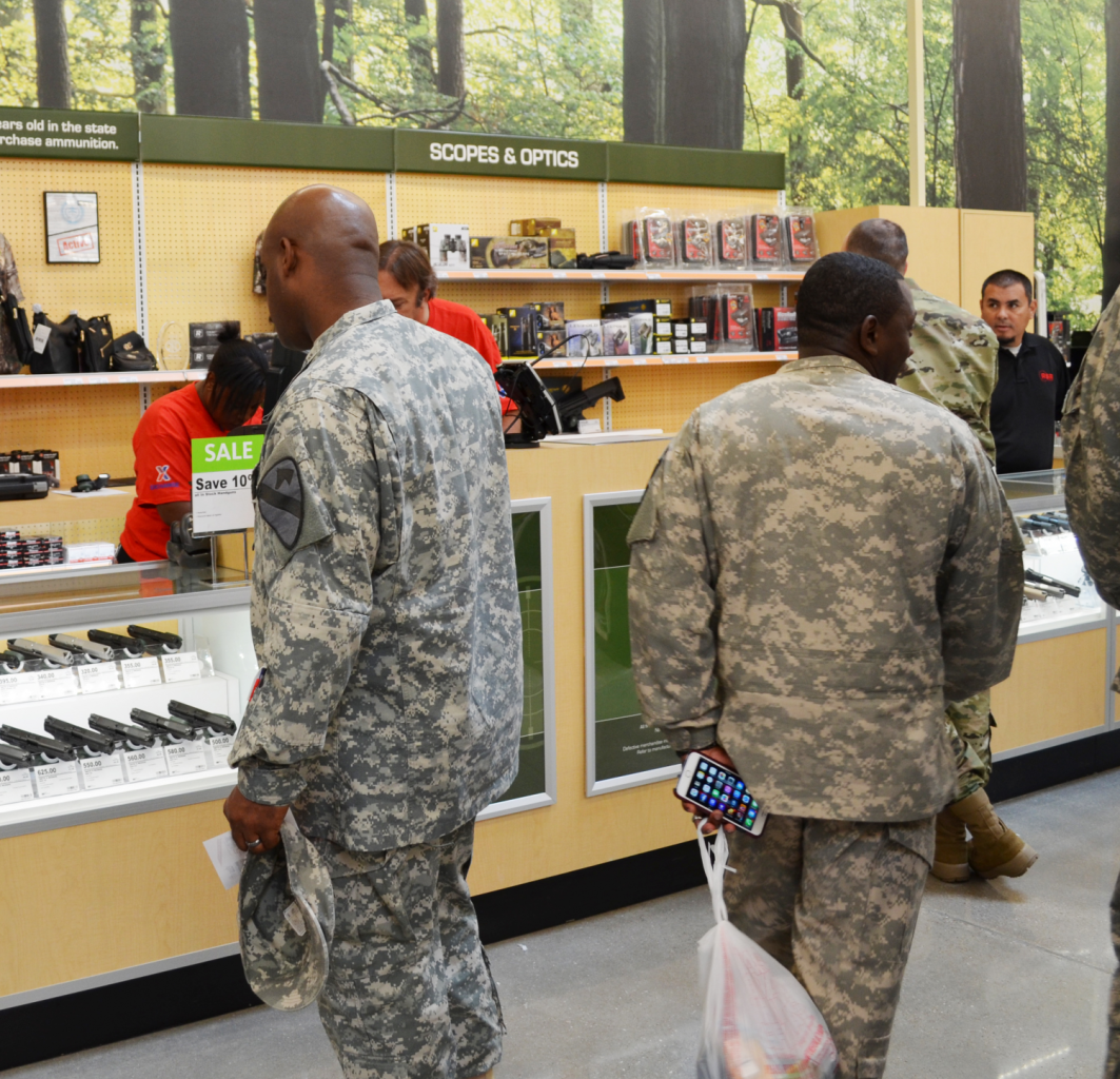 Firearms counters, like this one at Fort Hood, will be part of the focus in Eastern and Central regions during this year’s inspection cycle.