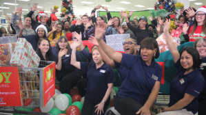 Associates waving during "Good Morning America"