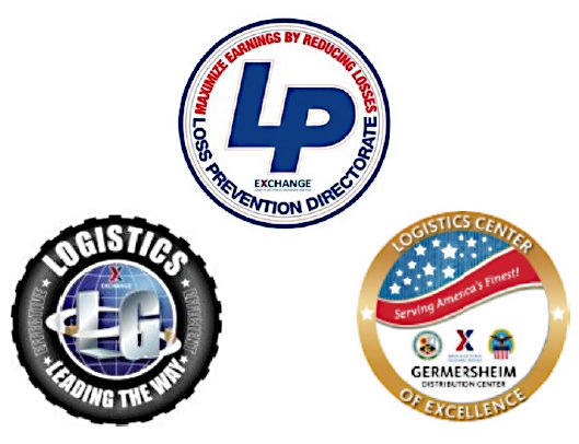 Logos for LP, Logistics, Germersheim