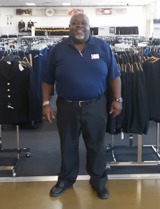 Military Clothing Store Manager Willie Davis told the family, "Come on down."