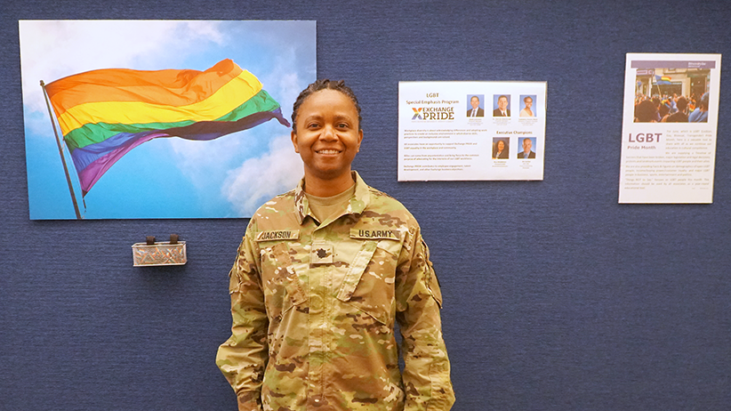 LTC. Alicia Jackson wants fellow associates to understand the struggles of being LGBT while serving in the military, particularly through the policy changes during the last 25 years.