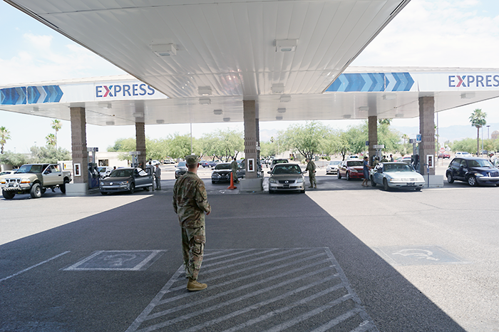 The First Sergeants Council surprise Airmen with $15 of free gas ahead of the Fourth of July weekend.