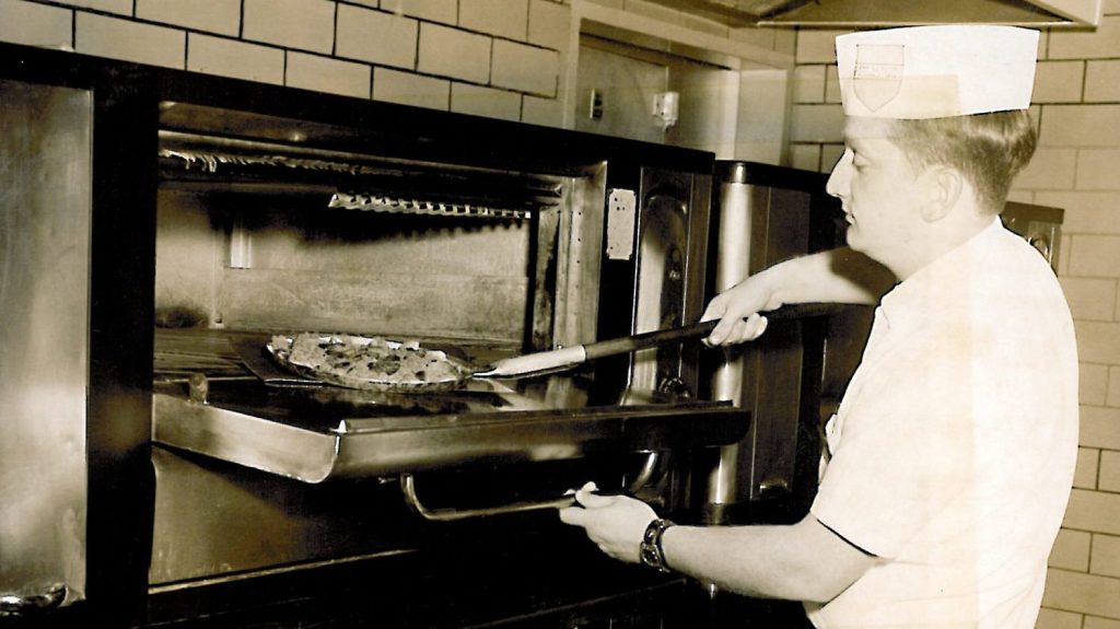 A Fort Riley pizza restaurant in 1972.