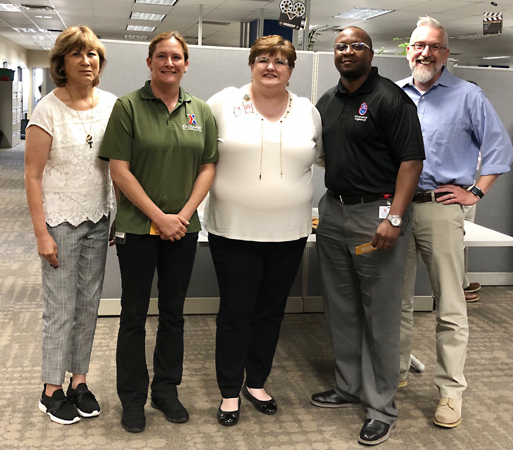 Left to right, EVP and Chief Logistics Officer Karen Stack; Logistics Analyst Sheri Rinker; Senior Vice President Karen Cardin; EVP and Chief Financial Officer Jim Jordan.