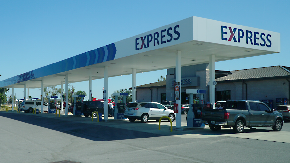 The Express at Tyndall AFB on Oct. 2, a year after Hurricane Michael plowed into the convenience store.