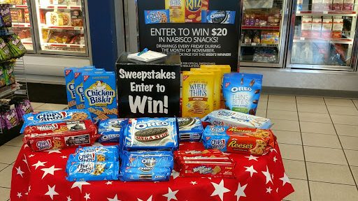 A display greets customers at the Capehart Express at Beale AFB, Calif.