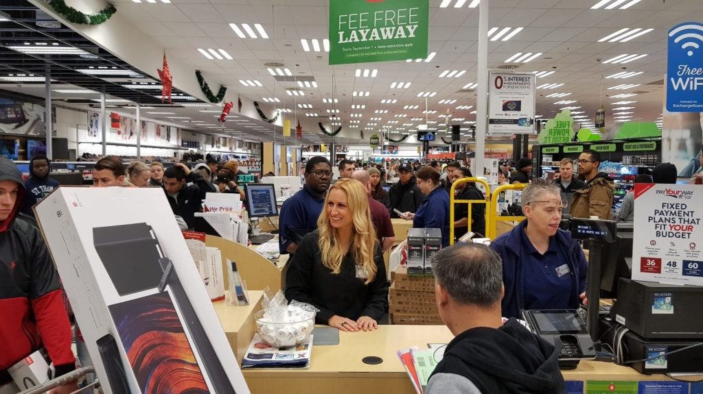 Associates at the Grafenwoehr Exchange stayed busy on Black Friday.