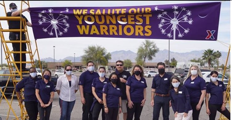 “We wanted to do something fun to show them we’re still thinking about them and honoring them during Month of the Military Child," said Davis-Monthan General Manager Mikel Hunter.