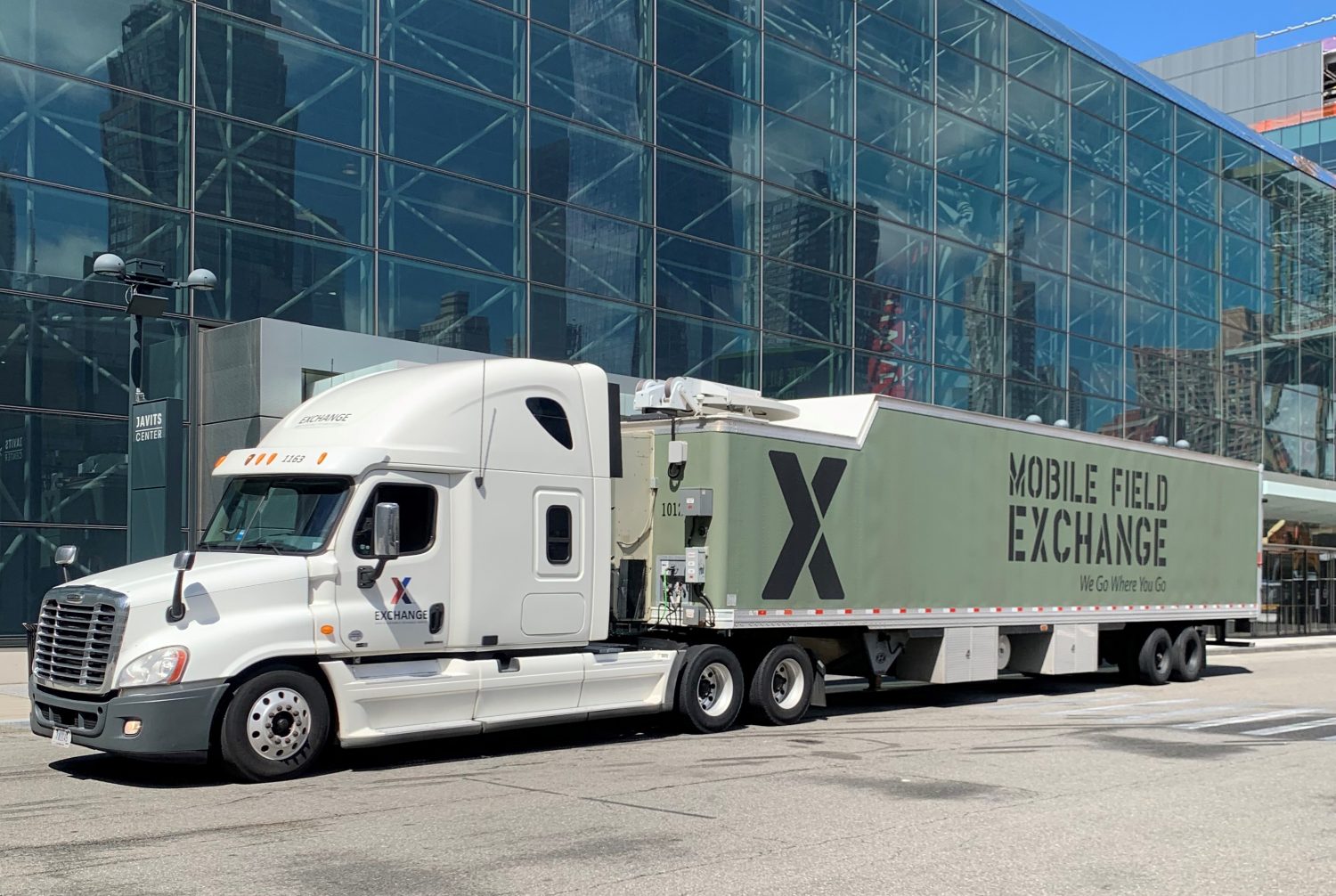 “It was pretty amazing driving the MFE into the city," said Exchange logistics driver Eddie Hill. "People on the street were clapping and waving. It made me feel proud that I was able to play a part in giving something back to those who are the real heroes.”