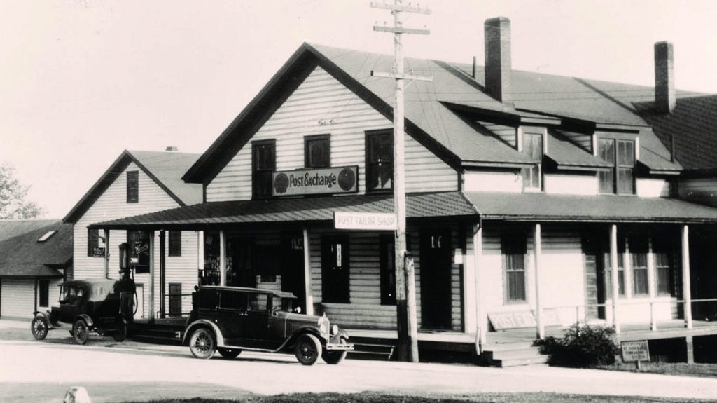 The post exchange at Vancouver Barracks, circa 1930.