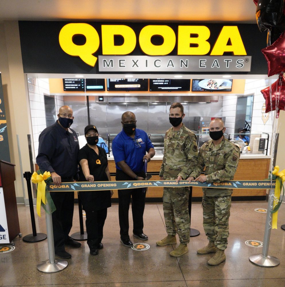 Nellis AFB Qdoba grand opening