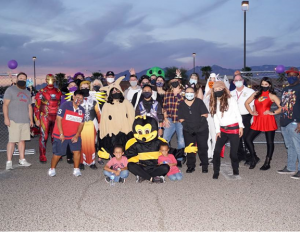 The drive-thru event provided an alternative to traditional trick-or-treating.