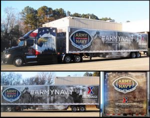 Army-Navy Game truck wrap