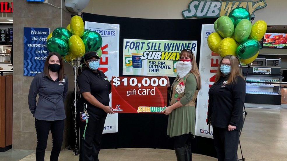 Fort Sill Subway Sip Rip Winner