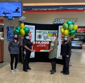 Army Veteran Shala Morita won a $10,000 shopping spree in the Exchange’s Subway Sip. Rip. Ultimate Trip sweepstakes.