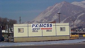 Mobile field Exchange (in trailer), Salt Lake City, 2002.