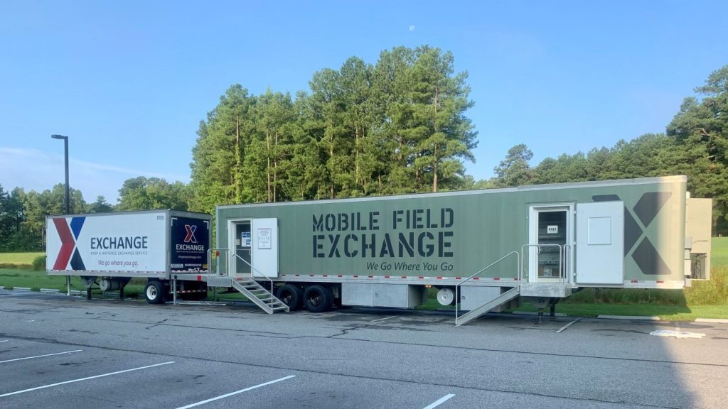 <strong>The Exchange deployed a Mobile Field Exchange, a 52-foot-store on wheels, to serve as many as 3,500 Afghan special immigrant applicants at Fort Lee in support of the State Department-led Operation Allies Refuge.</strong>