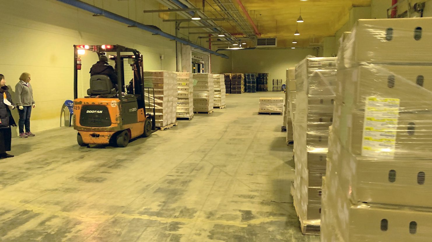 The Exchange’s Korea Distribution Center operated at Camp Market from 1975 to 2020. Pictured, pallet area at the Camp Market DC is nearly cleared during the facility’s move to U.S. Army Garrison Humphreys in November 2020.