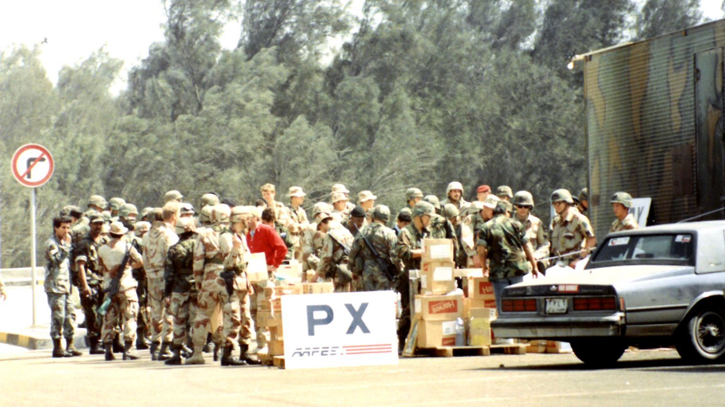 <strong>The Exchange's first store in Kuwait for Operation Desert Shield/Storm. The Exchange still operates in Kuwait.