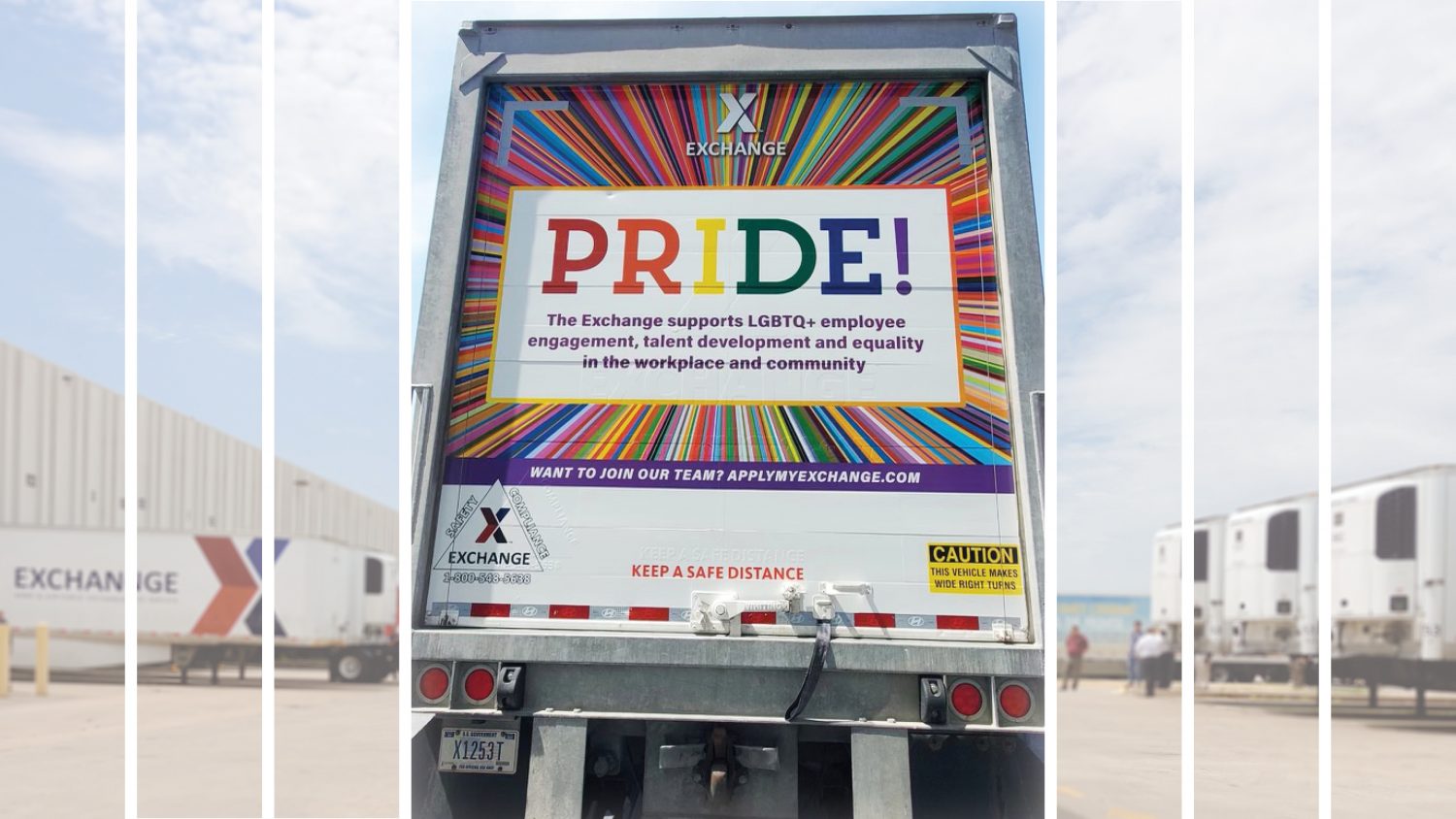 For the first time, an Exchange truck will be part of the Alan Ross Texas Freedom Parade in Dallas. The truck will feature a PRIDE trailer wrap, part of a mission to honor all special emphasis groups with wraps on Exchange trucks.