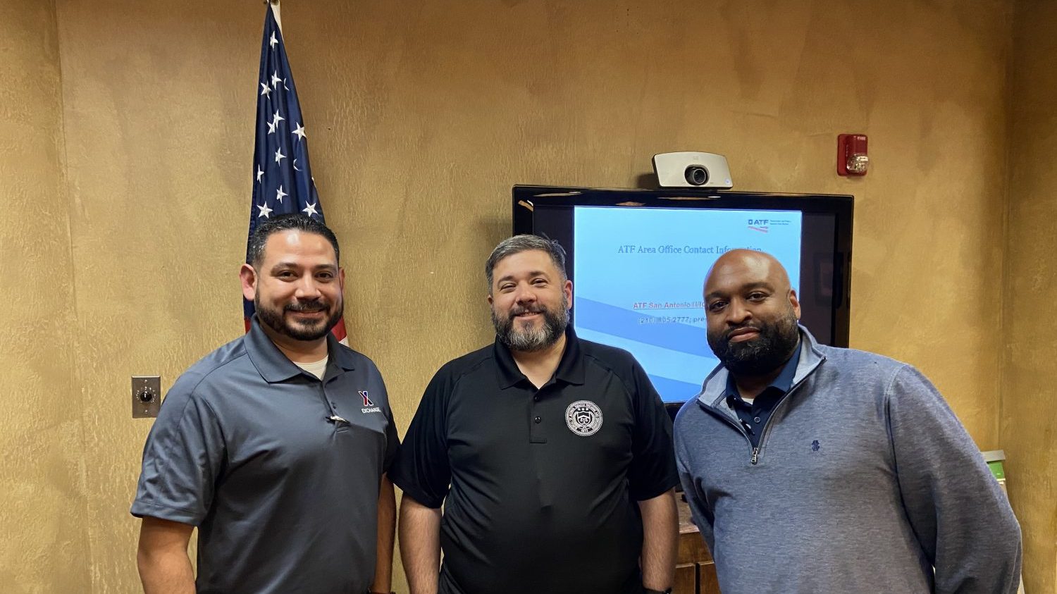 Paul Martinez/IG- Assistant Inspector General III
Armell Turner/ATF- Senior Industry Operations Investigator
Sheldon Richburg/EG- Program Specialist 
