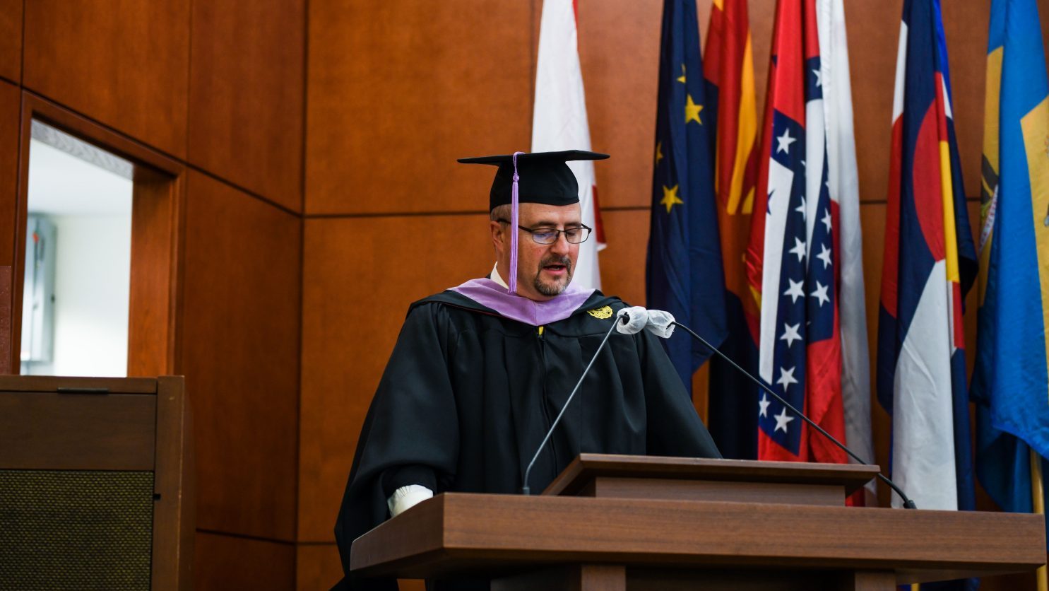 <b>Kurt Curtis, Pacific Region Distribution Center’ Loss Prevention Manager, was  one of the commencement speakers at his graduation after earning his bachelor’s degree in Integrated Leadership.</b>