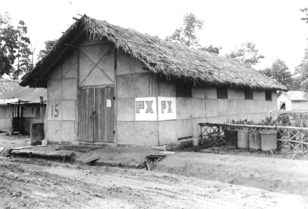 <b>The PX near a staging area near Margherita, India, where troops could buy supplies while awaiting departure for other locations in India, 1944.</b>