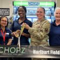 Ribbon-cutting at the Hurlburt Field Chopz.