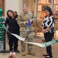 Ribbon cutting at the Barksdale AFB Starbuck Military Family store.