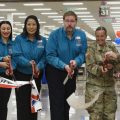 Exchange and Schofield Barracks leaders cut the ribbon at the Schofield Barracks Exchange grand reopening.