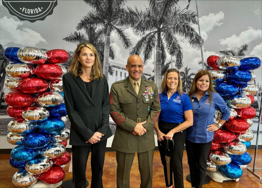 Exchange and installation leaders at the opening of the U.S. Southern Command Military Clothing store.