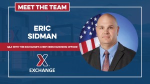 Executive Vice President/Chief Merchandising Officer Eric Sidman head shot with "Meet the Team" graphic.